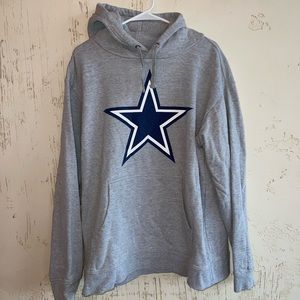 Men’s grey Cowboys Hooded Sweatshirt. Size XL.